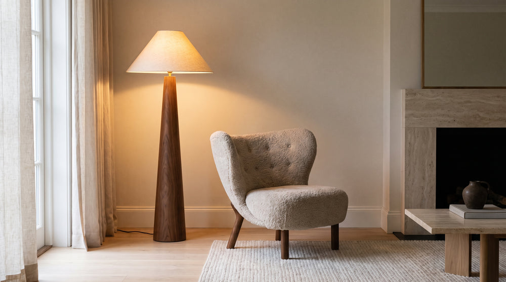 Design-Stehleuchte für das Wohnzimmer