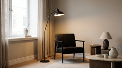 Stehlampen in Schwarz/Beige