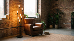 Stehlampen aus Metall im Industrial-Stil