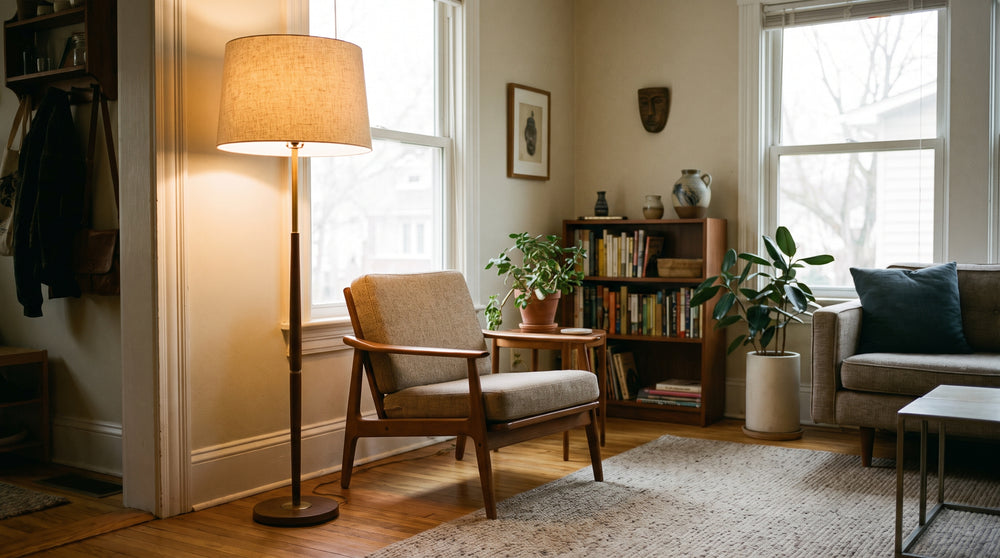 Retro-Stehlampen für das Wohnzimmer