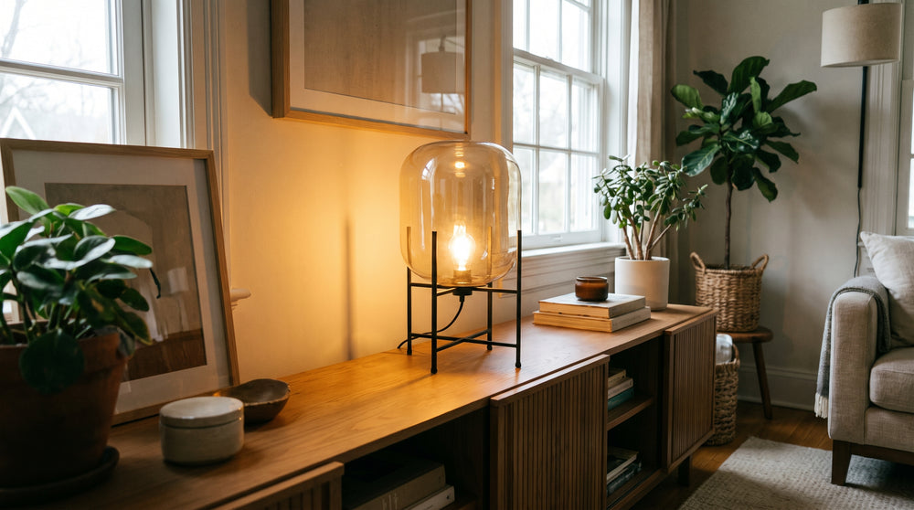 Tischleuchten aus Glas für das Wohnzimmer