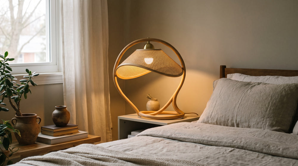 Design-LED-Nachttischlampen