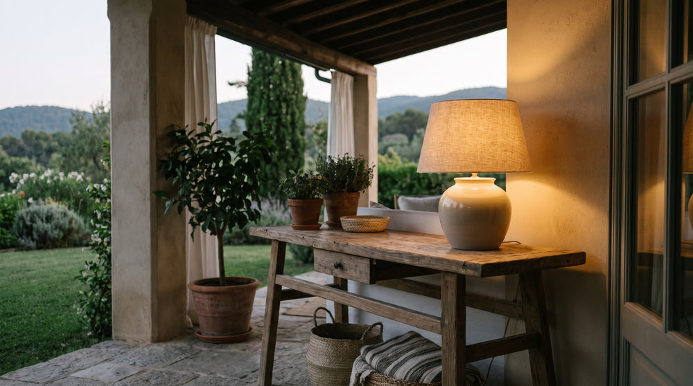 Tischleuchten für die Terrasse
