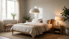 Weiße Leuchten für das Schlafzimmer