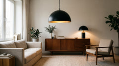 Schwarze Leuchten für das Wohnzimmer