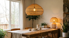 Leuchten in Terrakotta