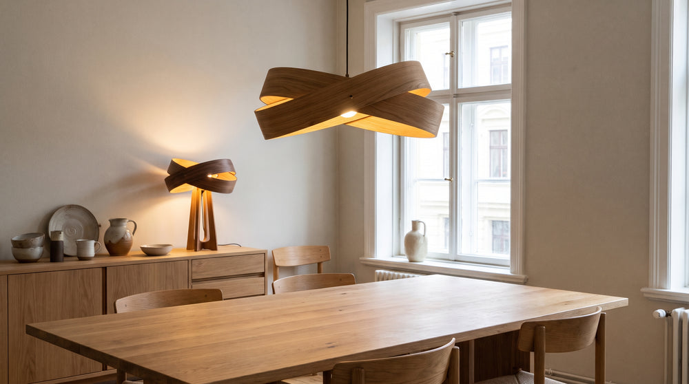 Design-Leuchten aus Holz