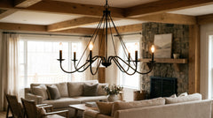 Schwarzer Kronleuchter: Modern, Design, Gold & Holz