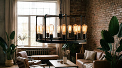 Industrieller Wohnzimmer-Kronleuchter