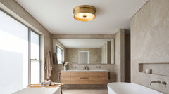 Deckenleuchten in Gold für das Badezimmer