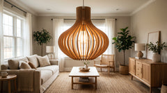 Deckenleuchten aus Holz für das Wohnzimmer