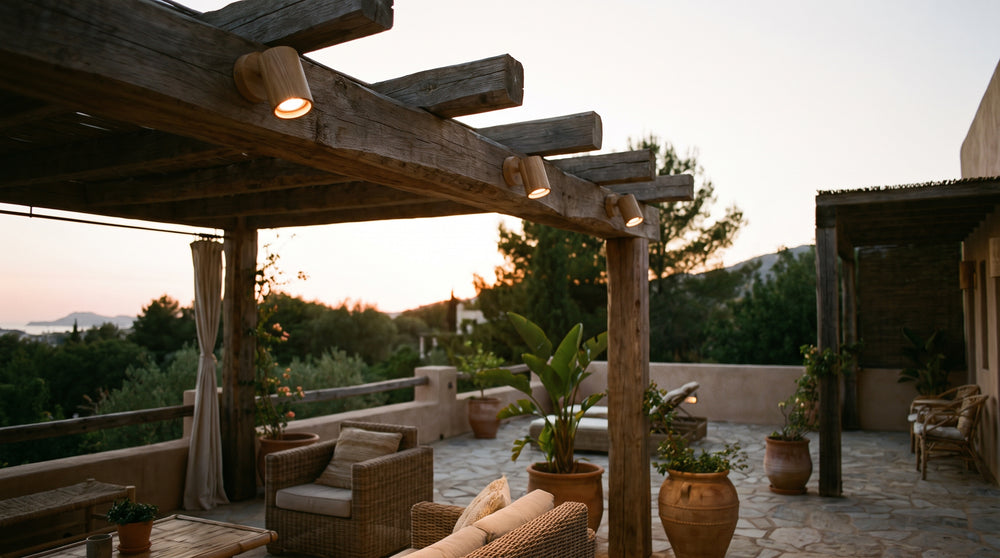 LED-Holzstrahler für die Terrasse