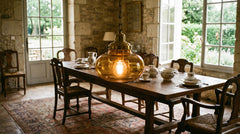 Hängeleuchten in Vintage-Orange