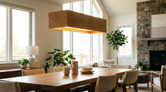 LED-Pendelleuchten aus Holz