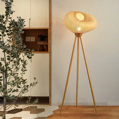 Bambus-Stehlampe