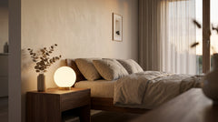 Design-Nachttischlampe, Tischleuchte und moderne Stehleuchte