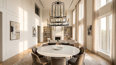Schwarzer Kronleuchter: Modern, Design, Gold & Holz