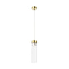Suspension Gem bronze vieilli, verre