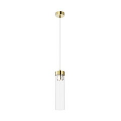 Suspension Gem bronze vieilli, verre