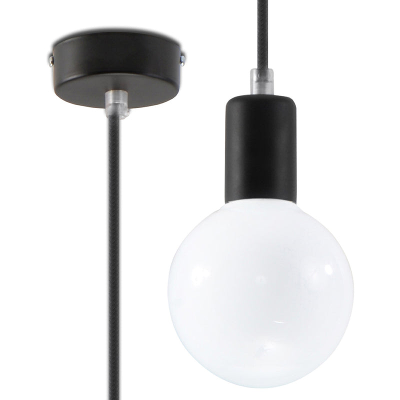Hängeleuchte EDISON schwarz