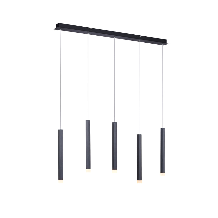 Suspension Bruno noire, H 100 cm