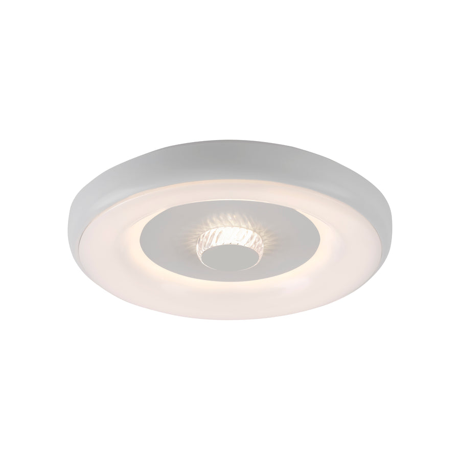 Plafonnier Uranus blanc, L 39 cm