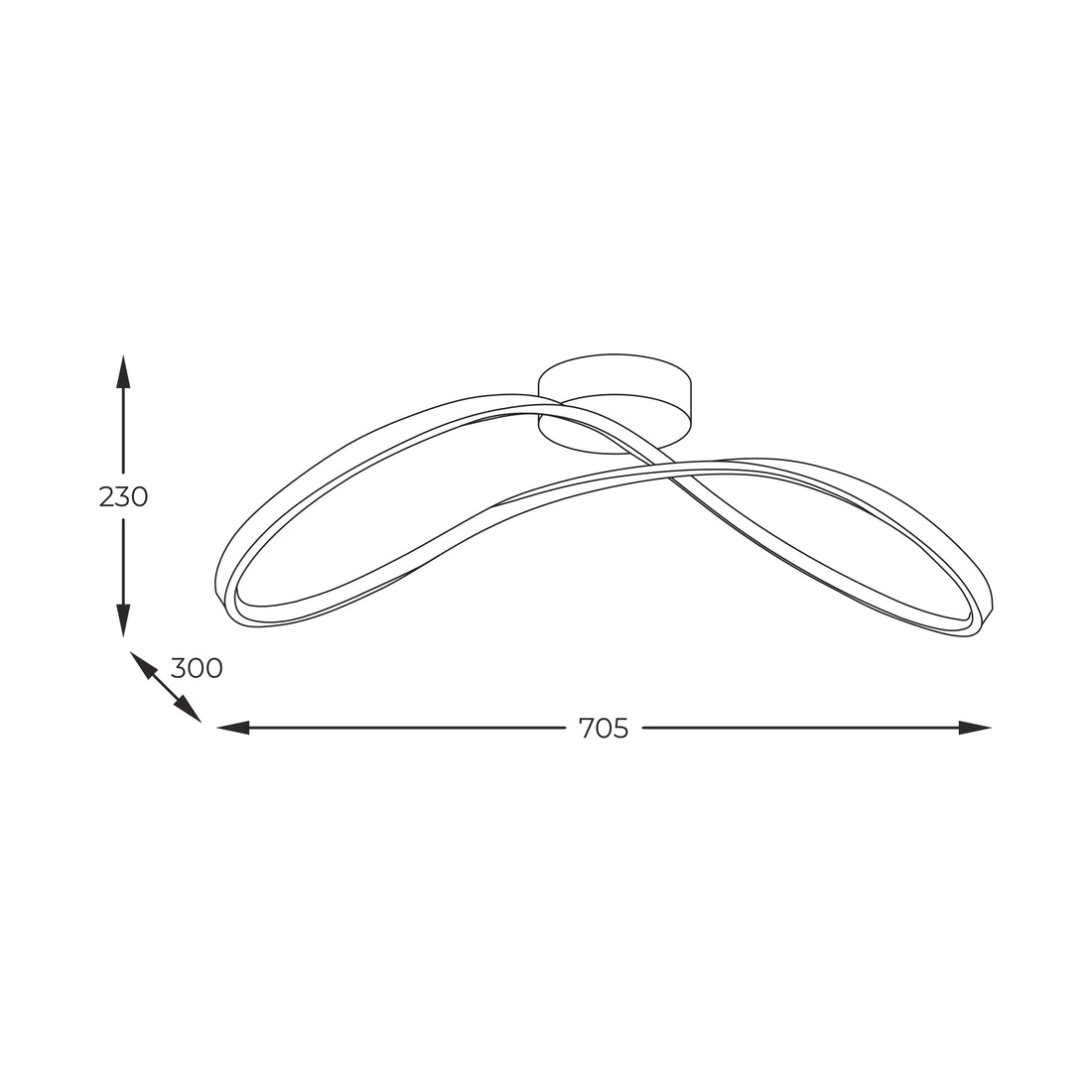 Plafonnier LED | Erda