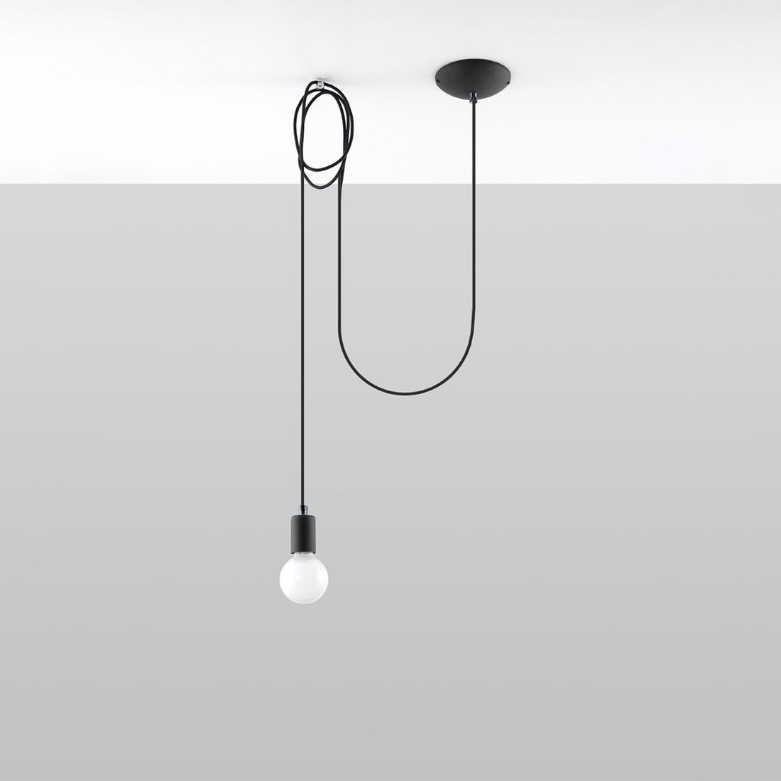 Hängeleuchte EDISON 1 schwarz