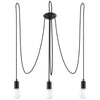 Kronleuchter EDISON 3 schwarz