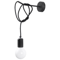 Wandleuchte EDISON schwarz