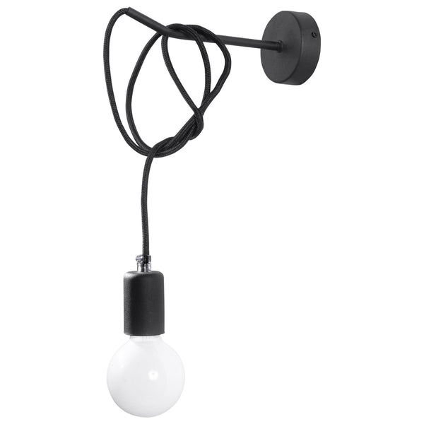 Wandleuchte EDISON schwarz