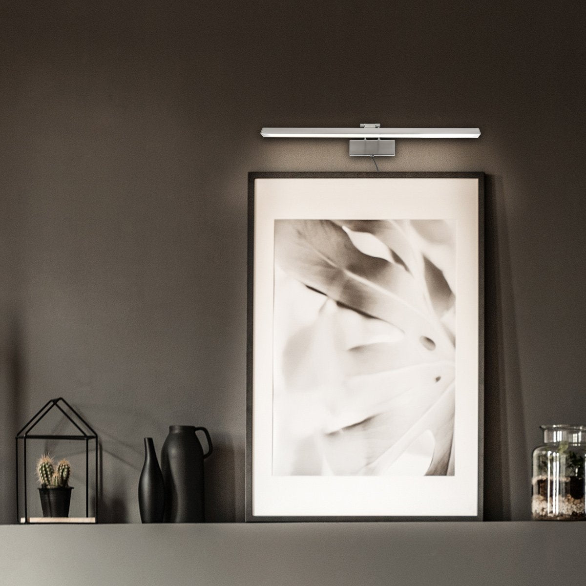 Applique murale Litho Led argenté