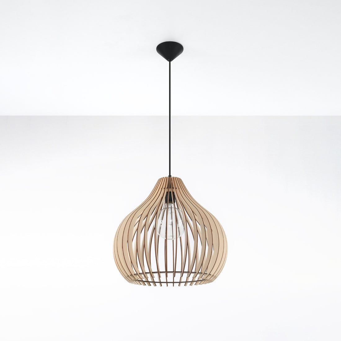 Hängeleuchte APRILLA Holz
