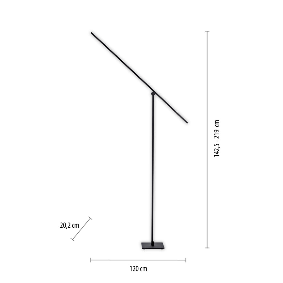 Lampadaire Pure-Grafo noir