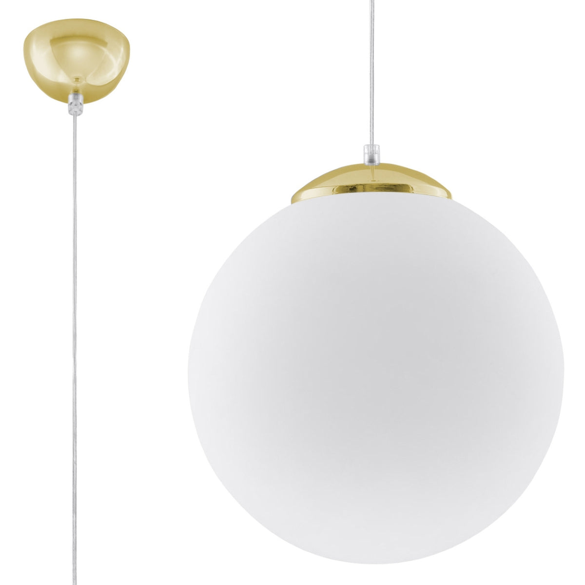 Lampe pendante UGO 30 Or blanc