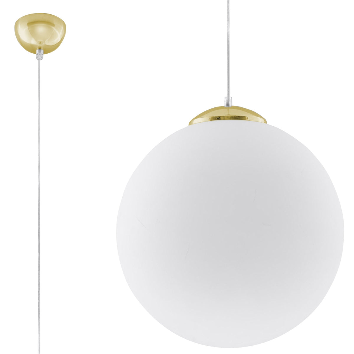 Lampe pendante UGO 40 Or blanc