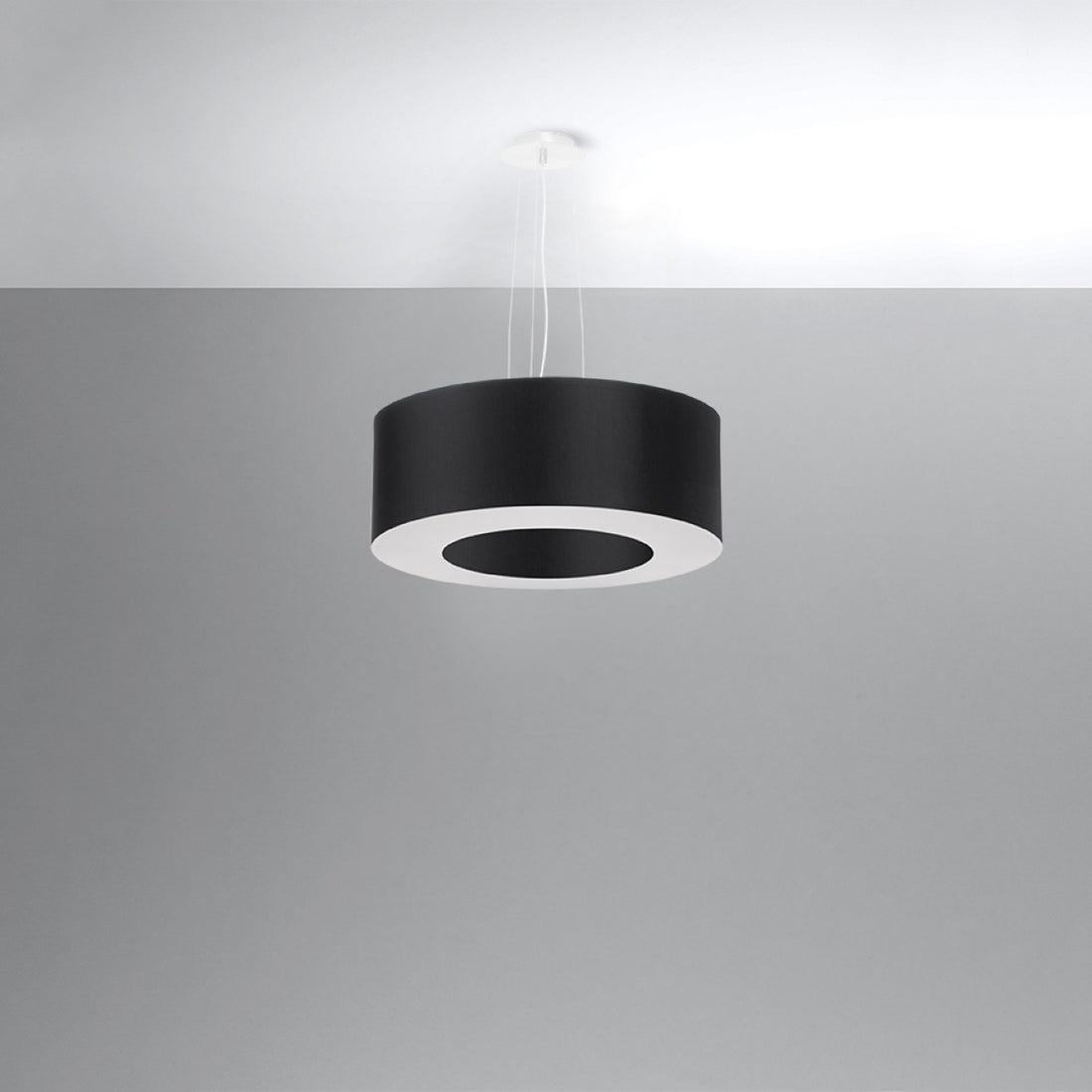 SATURNO 50 Kronleuchter schwarz