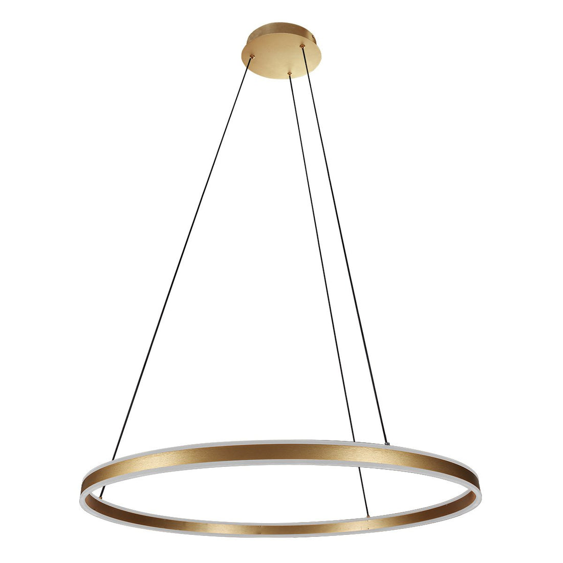 Hängeleuchte Ringlux goldfarben