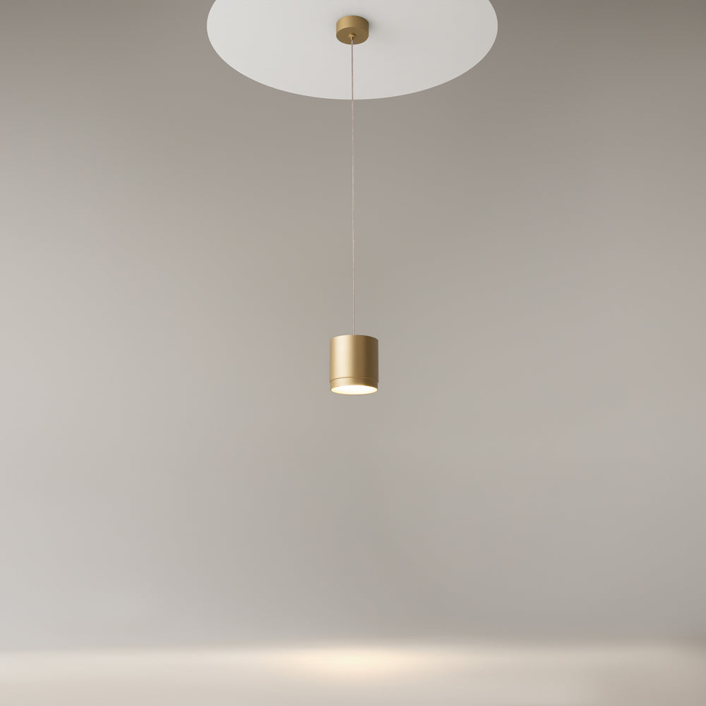 Mise en ambiance du luminaire suspendu éclairant mur et plafond