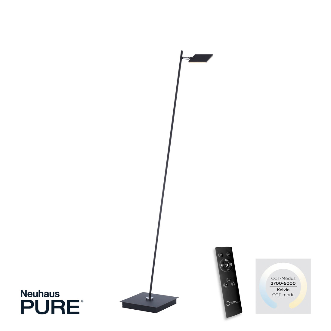 Lampadaire Pure-Mira anthracite
