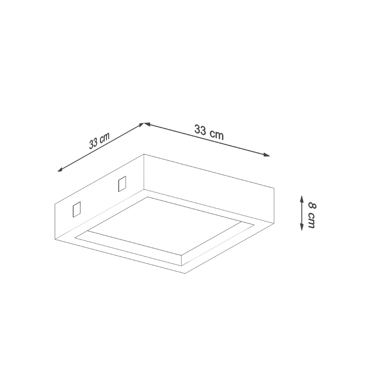 Plafonnier RIZA béton