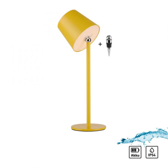 Lampe à poser Boteria jaune