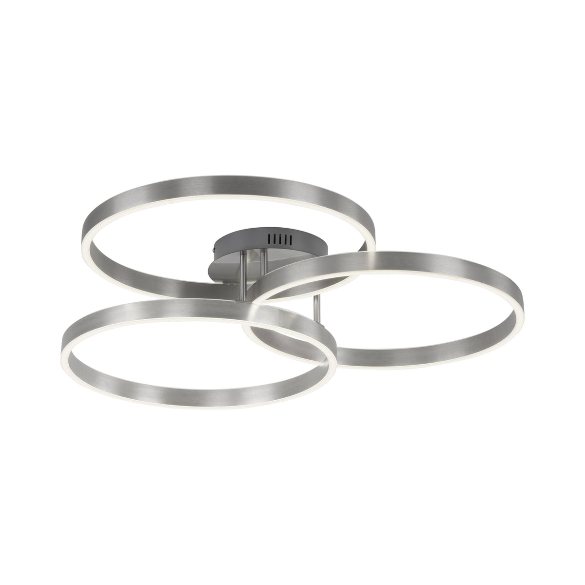 Plafonnier Paan argenté, L 71,1 cm
