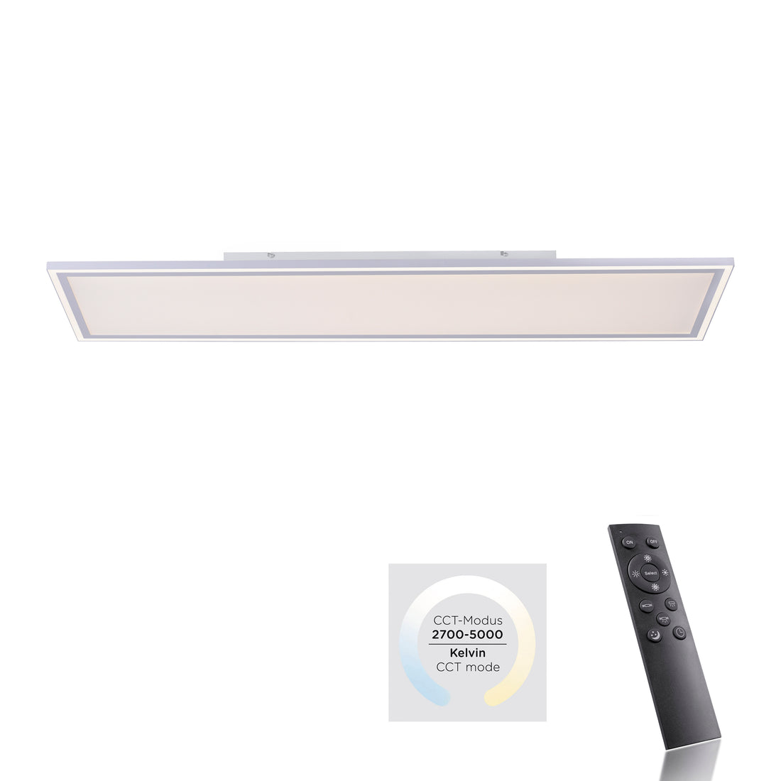 Plafonnier Edging blanc, H 121,4 cm