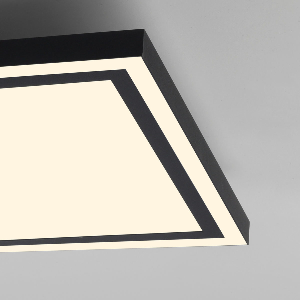 Plafonnier Edging-Smart noir, H 30 cm