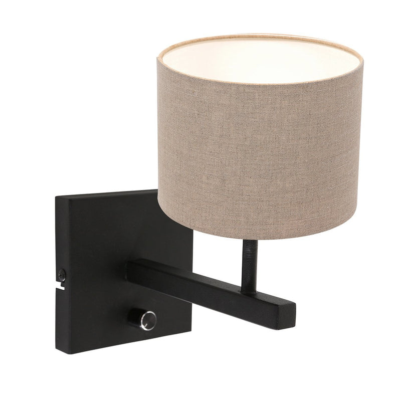 Wandleuchte Stang schwarz