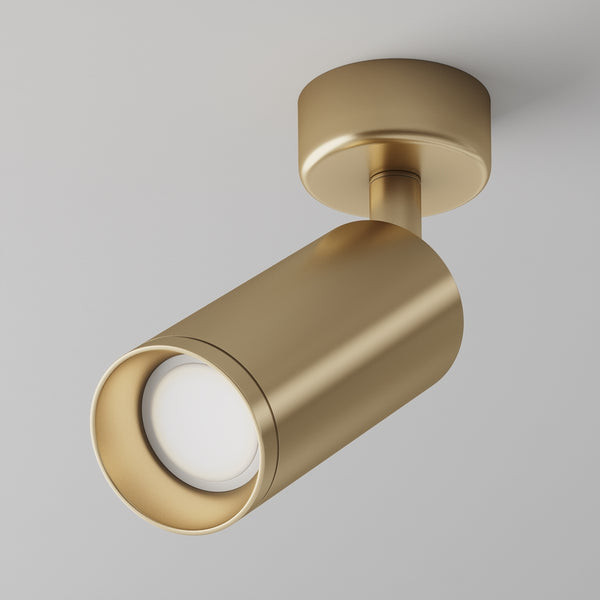 Goldfarbene Deckenleuchte Focus