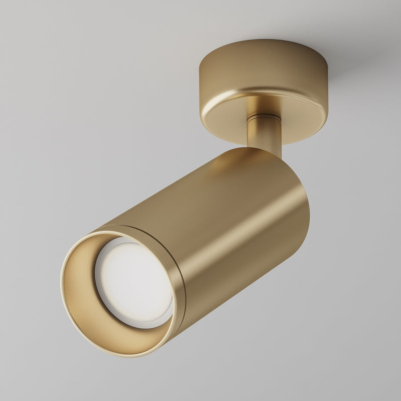 Goldfarbene Deckenleuchte Focus