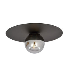 Deckenleuchte Solar 1-flammig schwarz, Glas graphit