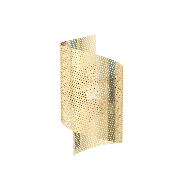 Wandleuchte Spirale gold